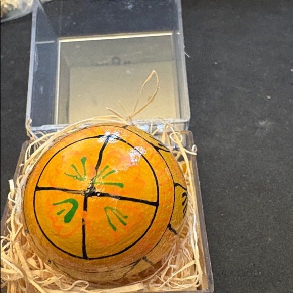 Handcrafted Yellow Wood Rabbit Easter Egg Called Pysanda - Picture 4 of 9